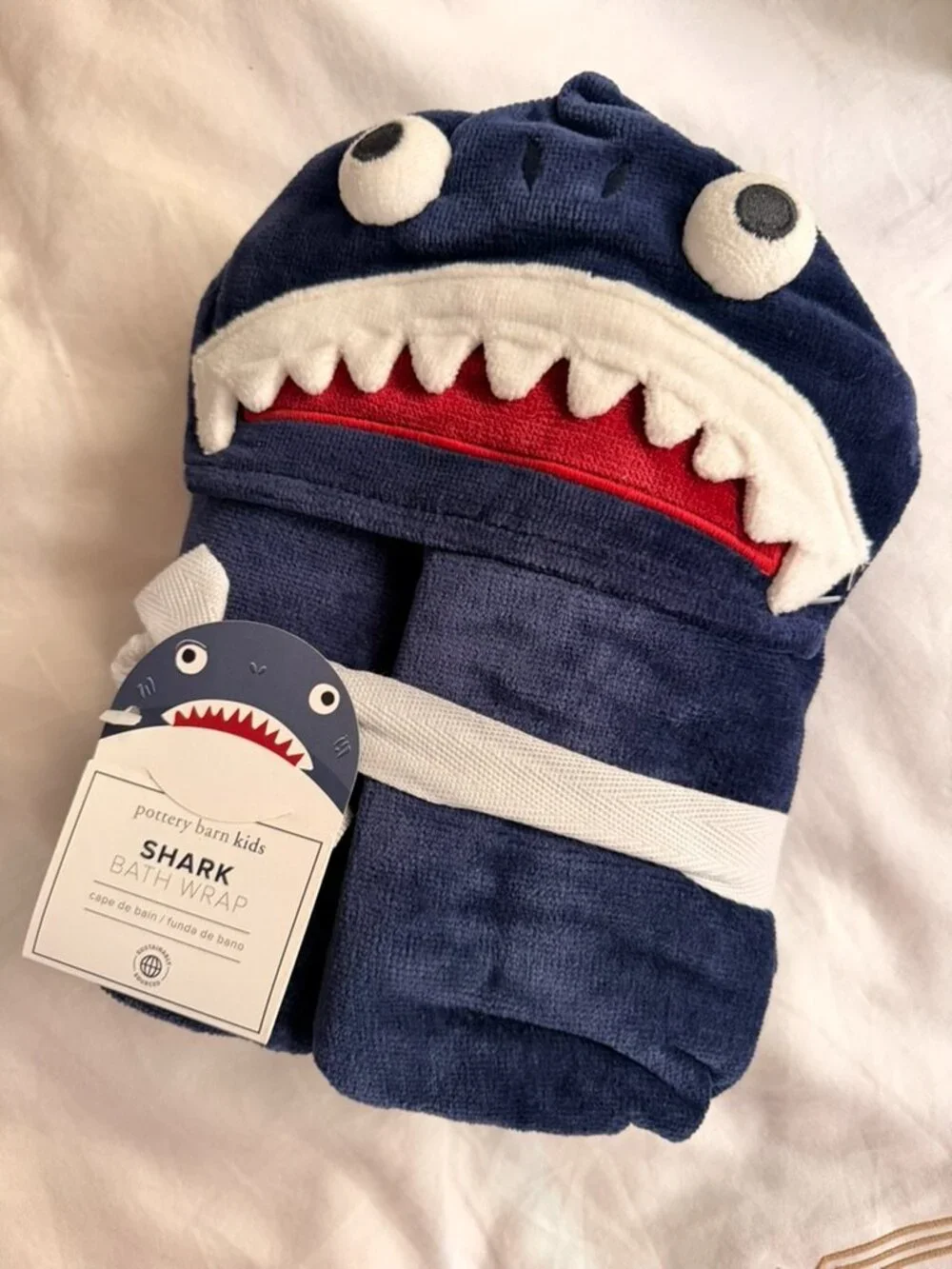 Pottery Barn Kids Shark Bath Wrap